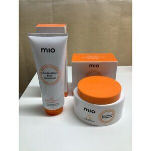 Mama Mio Instant Illuminating Body Moisturiser & Solar Power Body Scrub New